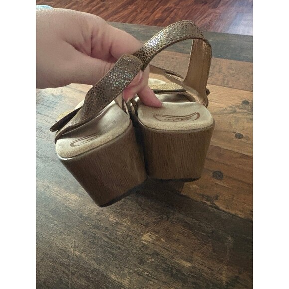 DANSKO Sonnet Shimmer Python Snake Animal Print Comfort Sandal Womens size 7.5 - Picture 5 of 5